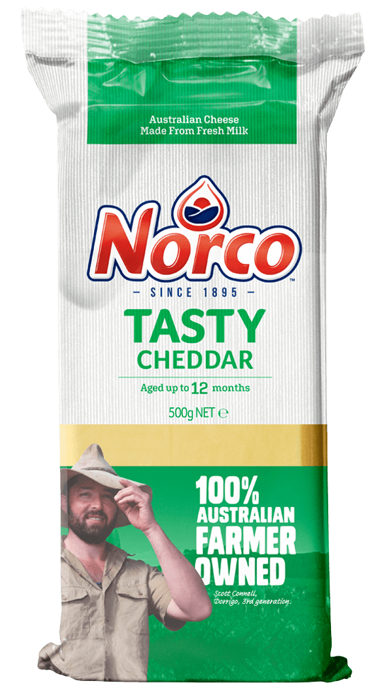 Norco Tasty Cheese Block 500g - Home Delivery Sydney