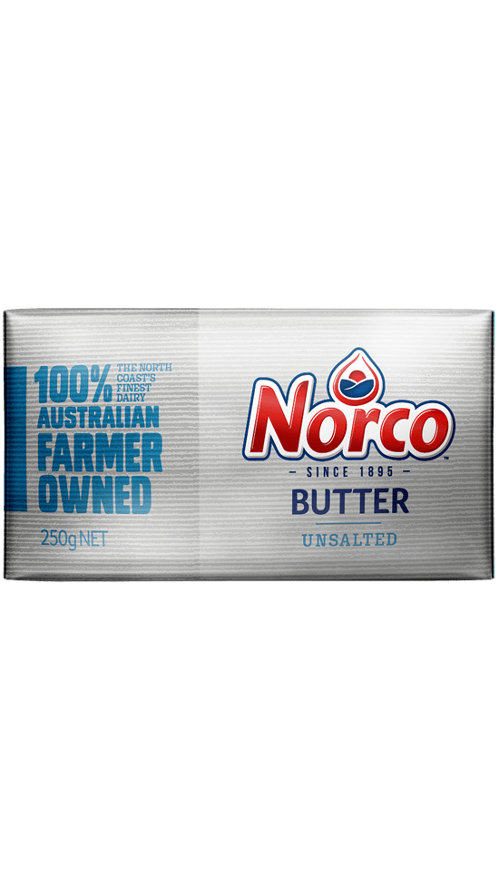 Norco UNSALTED Butter 250g - Home Delivery Sydney