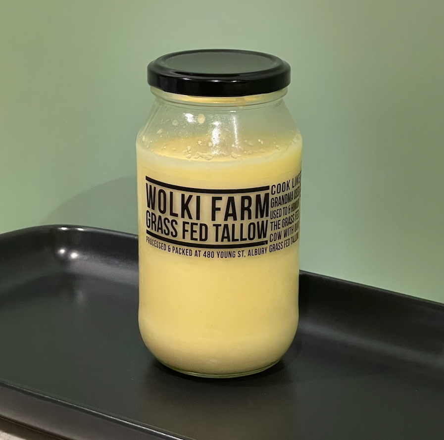 wolki farm grass fed beef tallow home delivered sydney