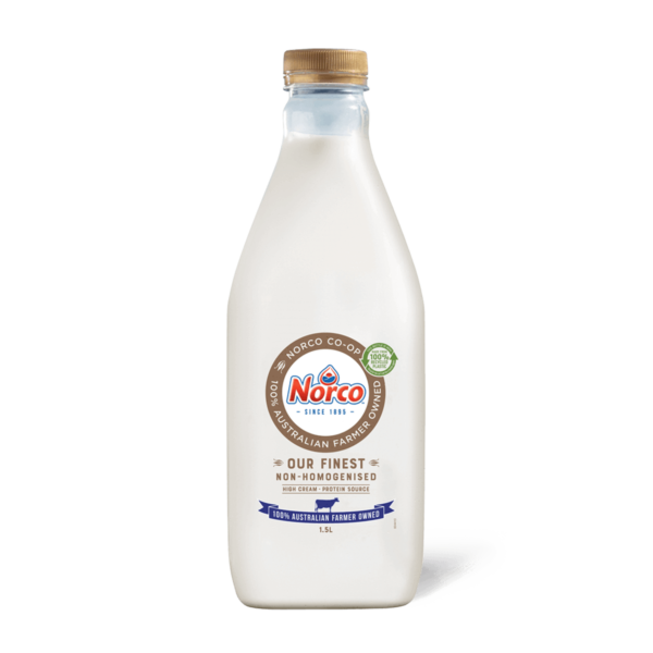 Norco Our Finest 1.5L Non - Homogenised Milk - Home Delivery Sydney