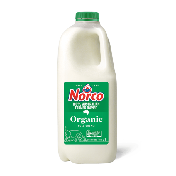 Norco 2L Organic Full Cream Milk - Home Delivery Sydney