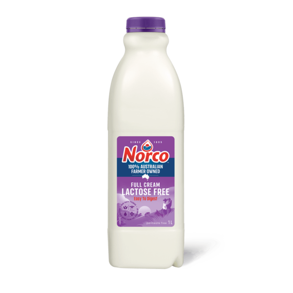 Norco 1L Lactose Free Full Cream Milk - Home Delivery Sydney