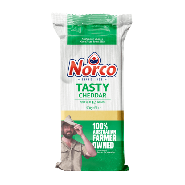 Norco 500g Tasty Cheese Block - Home Delivery Sydney