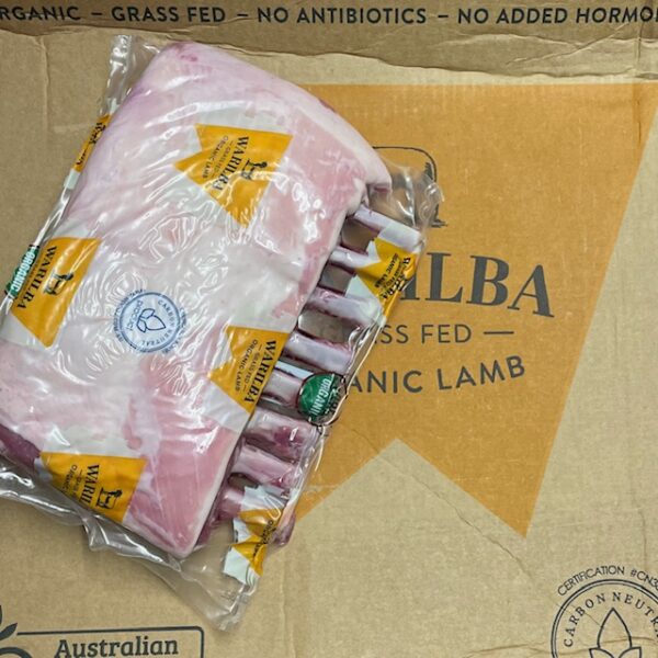warilba organic grass fed lamb cutlet rack home delivery Sydney frenched