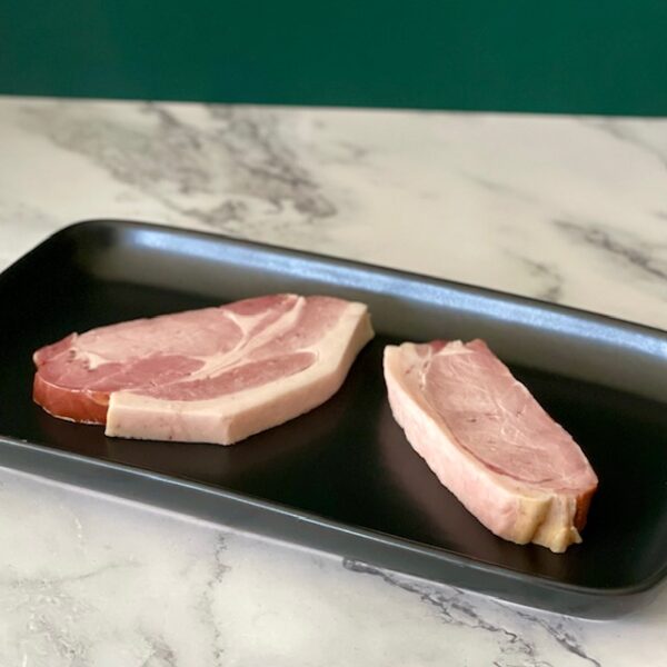 Bacon Steak 2pack - Hungerford Meat Co BACON STEAKS BORROWDALE FREE RANGE PORK HOME DELIVERY SYDNEY COUNTRY MEATS DIRECT